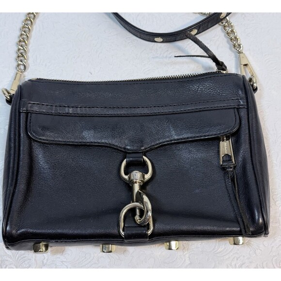 Rebecca Minkoff Mini MAC Black Leather Crossbody - Picture 3 of 14